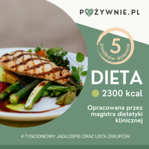 dieta 2300 kcal 5 posiłków dziennie