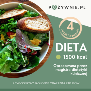 dieta 1500 kcal 4 posiłki dziennie