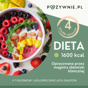 dieta 1600 kcal 4 posiłki dziennie