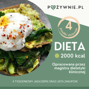 dieta 2000 kcal 4 posiłki dziennie
