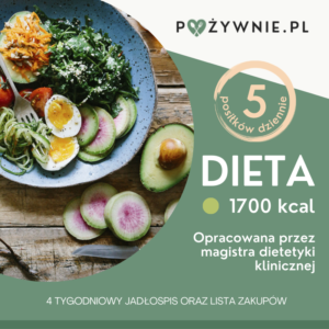 dieta 1700 kcal 5 posiłków dziennie