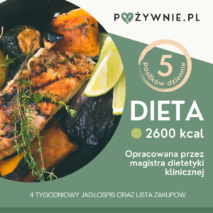 Dieta 2600 kcal - 5 posiłków