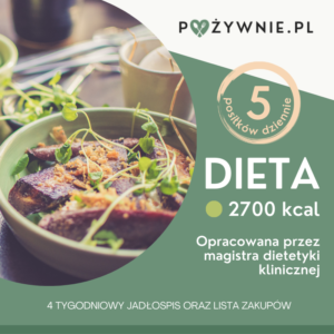 Dieta 2700 kcal - 5 posiłków