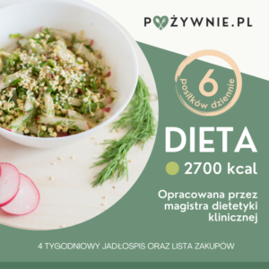Dieta 2700 kcal - 6 posiłków